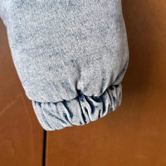 Garage Denim Tone Puffer Jacket EUC Sz S - Picture 3 of 9